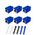 RJ45 Coupler, Female to Female Ethernet Cable Extender, 6 Pack in Line Network Cable Cat7 Cat6 Cat5 Cat5e Ethernet Coupler Adapter (Blue)