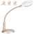 XYK Rechargeable 5X Magnifying Glass with Light, Large Hands Free Magnifying Lamp and Stand for Reading, Hobbies, Crafts, Close Work, Workbench