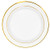 50 Premium Gold Rim Plastic Plates for Dinner Party or Wedding - 10 Inch White Gold Rimmed Disposable Plastics Plates 50 Premium Gold Rim Plastic Plates for Dinner Party or Wedding - 10 Inch White Gold Rimmed Disposable Plastics Plates