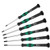 Wera 2067/6 Kraftform Micro Torx BO Tamper-Resistant Electronics Screwdriver Set and Rack, 6-Piece