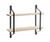 Halter Wall Mounted 2-Tier Decorative Hanging Shelf, Space-Saving, Durable, Easy to Install, for Home and Office Space - Paulownia Wood