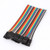 Fielect 3Pin Flat Ribbon Cable Rainbow IDC Wire 2.54mm Pitch 10cm Long 10Pcs