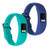 kwmobile Silicone Watch Strap Compatible with Garmin Vivofit 4-2X Fitness Tracker Replacement Band Wristband Set with Clasp