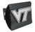 Virginia Tech Hokies "Black with Chrome "VT" Emblem" NCAA College Sports Metal Trailer Hitch Cover Fits 2 Inch Auto Car Truck Receiver Virginia Tech Hokies "Black with Chrome "VT" Emblem" NCAA College Sports Metal Trailer Hitch Cover Fits 2 Inch Auto Car Truck Receiver