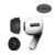 1Pair Anti-Slip Ear Tips for Airpods Pro Earplugs Cover Memory Foam Ear Buds S/M/L Size Tips Compatible with Apple Airpods Pro (M, Black)