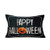 Tlovudori Happy Halloween Pillow Cover Black Board Background Halloween Funny Pumpkin Print Cotton Linen Throw Pillow Case Home Decoration Cushion Case for Sofa Couch 12x20Inch (TH-Halloween)
