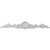 Ekena Millwork ONL43X04X01QU 43 1/4-Inch W X 7-Inch H X 1 1/4-Inch P Quentin Shell Center with Scrolls Onlay