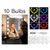 Vanity Mirror Lights, LEDGLE Hollywood Style DIY Makeup Light with 10 Dimmable RGBW Bulbs, USB Cable Vanity Lights for Mirror, Adjustable Color and Brightness Makeup Accessories
