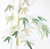 Posterazzi Collection Watercolor Bamboo Leaves and Branches Poster Print by Atelier B Art Studio (12 x 12)