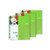 1 Subject 8.5x11 College Ruled Spiral Bound Notebook EMERALD Green 3-PACK