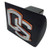 Oregon State University METAL emblem (with orange trim) on black METAL Hitch Cover