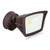Maxxima Outdoor LED Security Flood Light, 3300 Lumens, 28 Watts, 5000K Daylight, Brown Wall Light