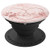 Rose Pink Dog Paw Print Heart Love on White Gray Pink Look PopSockets Grip and Stand for Phones and Tablets