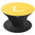 Letter L Cute Initial L Mustard Yellow Gift PopSockets Grip and Stand for Phones and Tablets