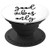 Good Vibes Only - Motivational Quote on White PADQ006a PopSockets Grip and Stand for Phones and Tablets