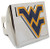 West Virginia Mountaineers Premium Chrome Metal Trailer Hitch Cover with Navy & Yellow Logo