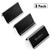 MaxGear Business Card Holder for Desk Business Card Display Holders Metal Business Cards Stand Desktop Name Card Organizer, Capacity: 50 Cards, 3 Pack, Grid Black, Brushed Stainless Steel