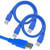 SAITECH IT 2 Pack 60cm (2 Feet) High Speed USB 3.0 Type A Male to Type A Male Cable -Blue