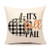 4TH Emotion It's Fall Y'all Pumpkin Throw Pillow Cover Farmhouse Autumn Buffalo Check Cushion Case for Sofa Couch 18x18 Inches Cotton Linen
