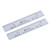 uxcell Straight Ruler 20cm Metric Plastic Measuring Tool Clear Blue 2pcs