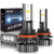 SEALIGHT 9004 HB1 Led Headlight Bulbs Hi/Lo Beam Plug and Play, 24xCSP Chips LED Headlight Kit - 6500lm 6000K White