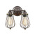 CLAXY Ecopower Vintage Style 2-lights Industrial Oil Rubbed Bronze Mini Wire Cage Wall Sconce