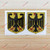 3S MOTORLINE 2X Reflective 3'' German Coat of Arms Eagle Germany Decal Sticker Car Vinyl a