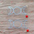 3S MOTORLINE 2X Silver 4'' Triple Moon Symbol Decal Sticker Car Vinyl Pagan Wiccan Goddess