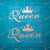 2X Gold 8'' Queen Crown Decal Sticker Car Vinyl no bkgrd Die Cut