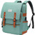 Modoker Vintage Laptop Backpack for Women Men, Slim Travel Backpack School College Bag with USB Charging Port Fashion Teal Rucksack Backpack Fits 15.6 Inch Macbook,Casual Daypack Green