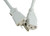 [UL Listed] OMNIHIL White 15 Feet Long AC Power Cord Compatible with BenQ HT2550 Projector