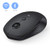 Bluetooth Wireless Mouse, Jelly Comb 2.4GHz Wireless Bluetooth Mouse Dual Mode Portable Mobile Mouse with USB Receiver, 3 Adjustable DPI Level for Laptop, MacBook, PC, Windows, Android, OS (Black)