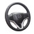 16sixteen DIY sew Steering Wheel Cover Black Nappa Genuine Leather Stitch On Wrap for Honda Vezel 2014 2015 2016 2017 2018 Fit GK5/2016 Honda HRV HR-V Automotive Interior Accessories