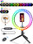 Selfie Ring Light, BlitzWolf 10.2" LED Ring Light with Dimmable 10 RGB Colors & 10 Brightness Levels, Selfie Ring Light with Tripod Stand for Makeup Live Streaming YouTube Video Photography