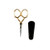 Fiskars Gingher Goldhandle Epaulette 3.5'' Embroidery Scissors Multi