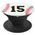 Baseball Number 15 Softball Gift For Baseball Players PopSockets Grip and Stand for Phones and Tablets