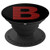 B Brick Wall Red Block Monogram Initial Capital Letter PopSockets Grip and Stand for Phones and Tablets