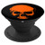 Orange Skull Scary Skeleton Head PopSockets Grip and Stand for Phones and Tablets