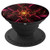 Fractal Pop socket Psychedelic Black Red Abstract Art PopSockets Grip and Stand for Phones and Tablets