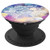 White Boho Floral Monkey Head on colorful watercolor Galaxy PopSockets Grip and Stand for Phones and Tablets
