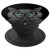 Owl Abstract Art Black with Blue Eyes PopSockets Grip and Stand for Phones and Tablets