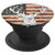 Grunge Deer Head, Hunting, American Vintage USA Flag PopSockets Grip and Stand for Phones and Tablets