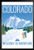 Colorado Welcome to Adventure Retro Travel Art Black Wood Framed Poster 14x20