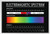 Electromagnetic Spectrum and Visible Light Science Laboratory Educational Reference Chart White Wood Framed Poster 20x14