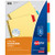 Avery Big Tab Insertable Dividers , Buff Paper, 5 Multicolor Tabs, Case Pack of 48 Sets (11109)
