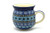Polish Pottery Mug - 11 oz. Bubble - Aztec Sky