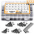 VIGRUE 1225 Pieces M2 M3 M4 M5 Flat Head Socket Cap Screws Alloy Steel Cap Bolts Nuts Washers Assortment Kit, Allen Socket Drive with 4Pcs Hex Wrenches