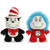 Aurora Plush Bundle of 2, 11" Cat in the Hat and 8.5" Reversible Thing 1 & 2 'DOOD' Plushies