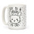 LookHUMAN Shy Bi and Ready To Cry White 15 Ounce Ceramic Coffee Mug