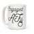 LookHUMAN Engaged AF White 15 Ounce Ceramic Coffee Mug
